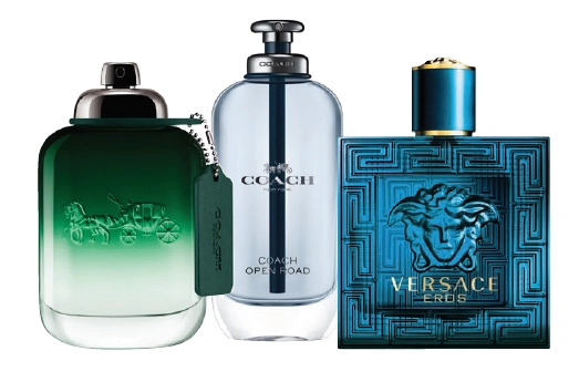 Coach Man Green, Open Road, Versace Eros Pour Homme EDT Spray 100ml