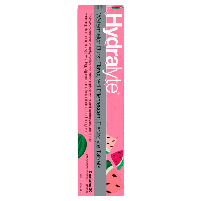 Hydralyte Watermelon Burst Flavoured Effervescent 20 Tablets