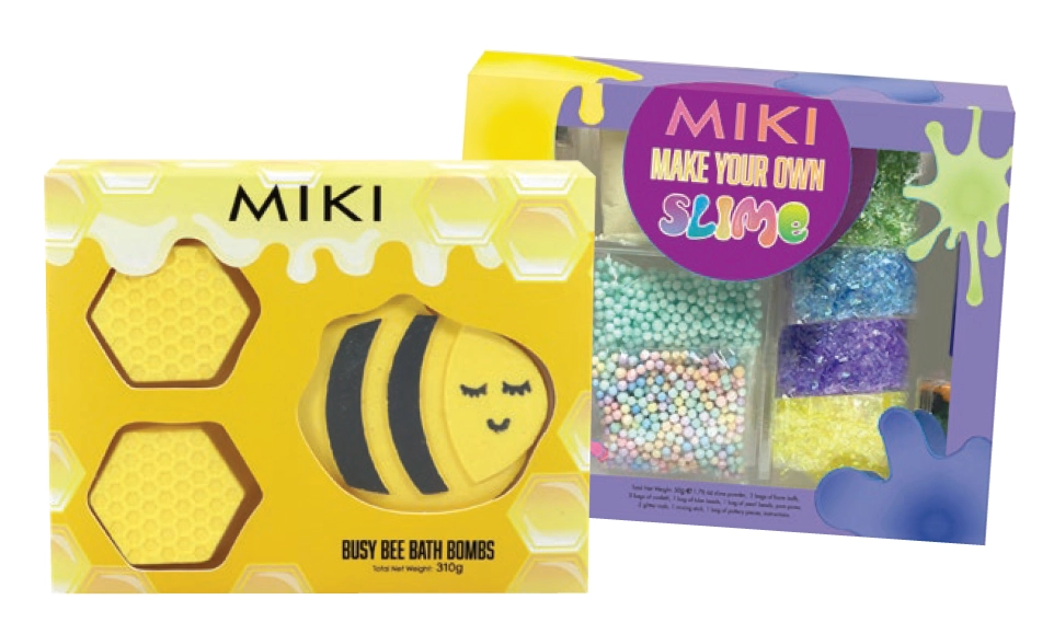 Miki Busy Bee Bath Bombs 3 Piece, Make Your Own Slime