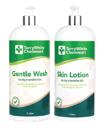 TerryWhite Chemmart Gentle Wash or Skin Lotion 1 litre