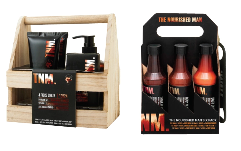 The Nourished Man Crate Set 4 Piece, Carry Set With Bottle Opener 6 Piece