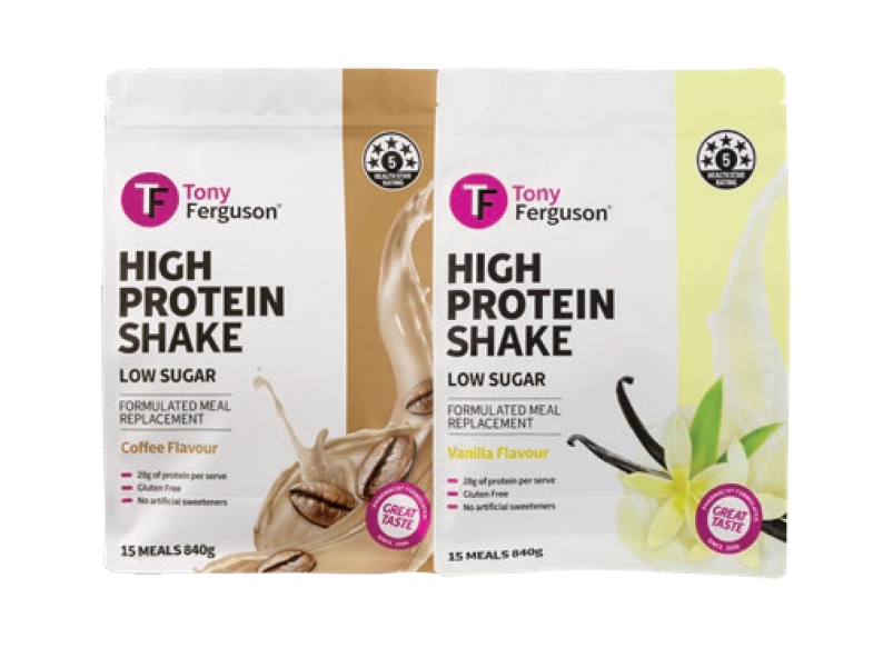 Tony Ferguson High Protein Shake 840g Selected Range