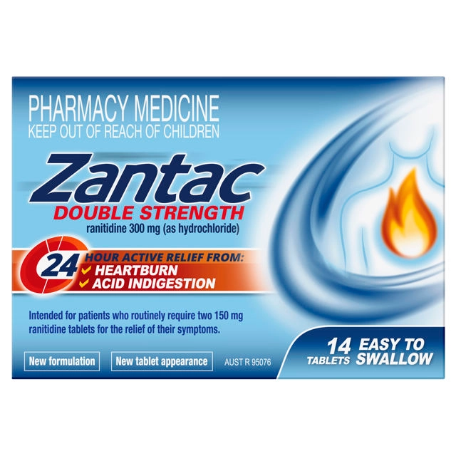 Zantac Double Strength 300mg 14 Tablets