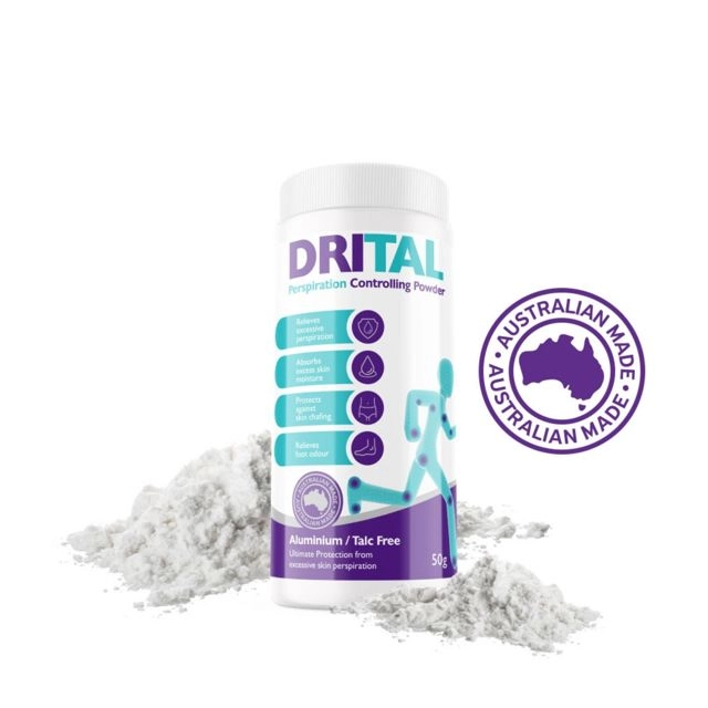 DriTal Perspiration Controlling Powder Aluminium/Talc Free 50g