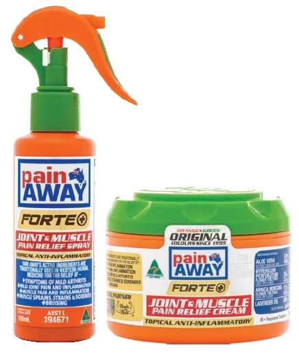 Pain Away Forte Joint & Muscle Pain Relief Spray 100ml or Cream 70g