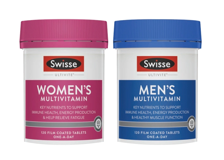 Swisse Ultivite Women's or Men's Multivitamin 120 Tablets