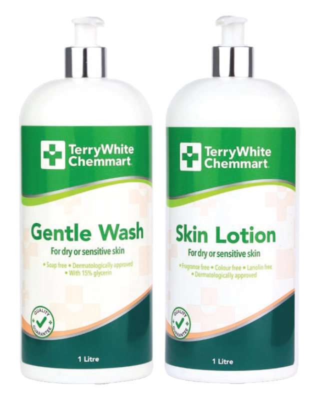 TerryWhite Chemmart Gentle Wash or Skin Lotion 1 Litre