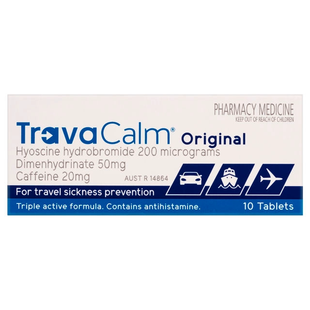 TravaCalm Original Travel Sickness 10 Tablets