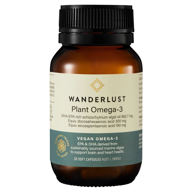 Wanderlust Plant Omega-3 30 Capsules