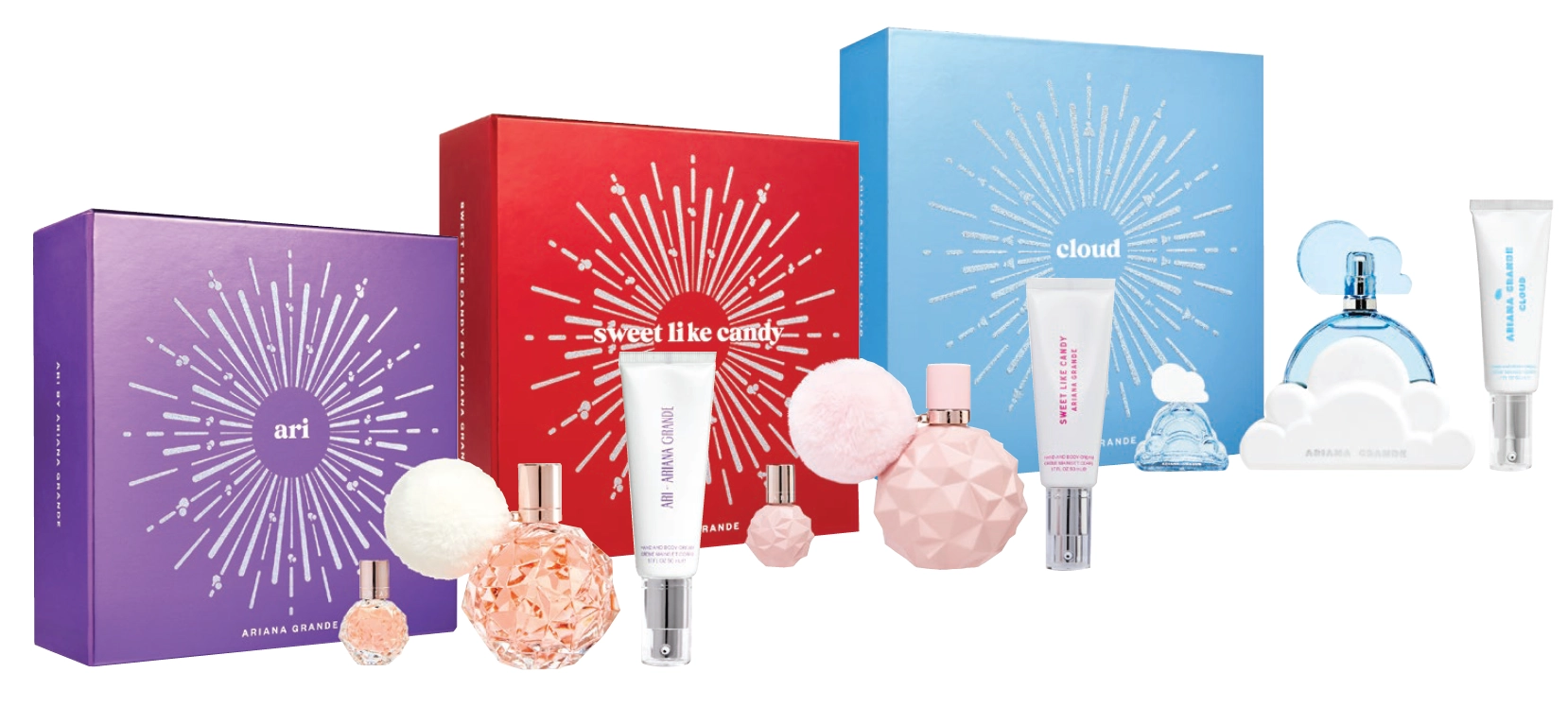 Ariana Grande Ari, Sweet Like Candy, Cloud EDP 100ml Gift Set 3 Piece