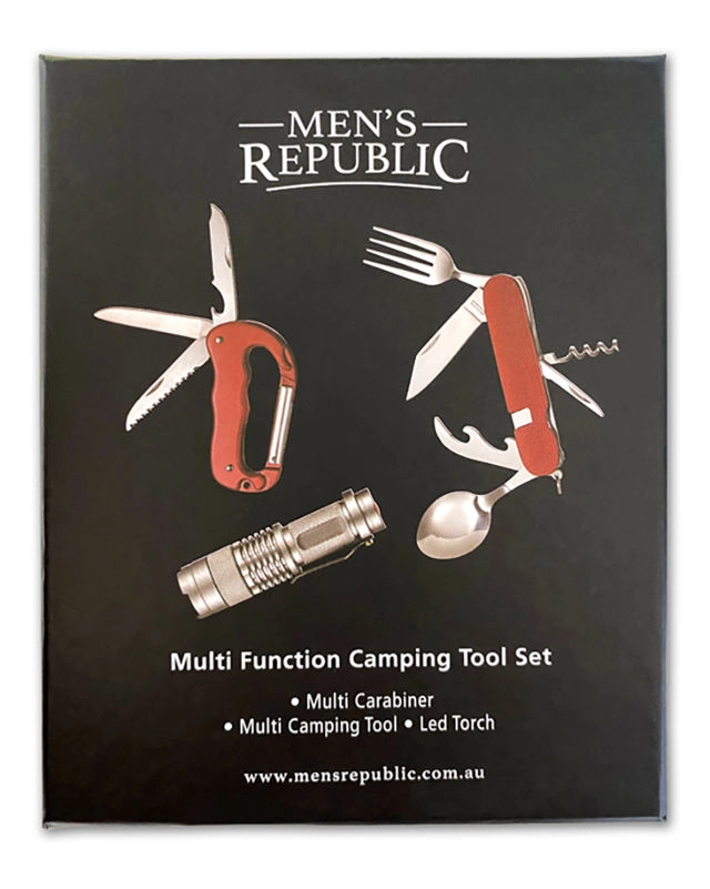 Men’s Republic Camping Multifunction Tool Set and Torch 3 Piece