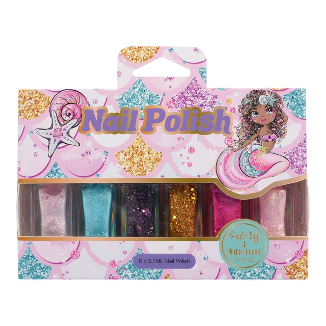 Mermaid Tales Water-Based Nail Polish Set 6 Piece