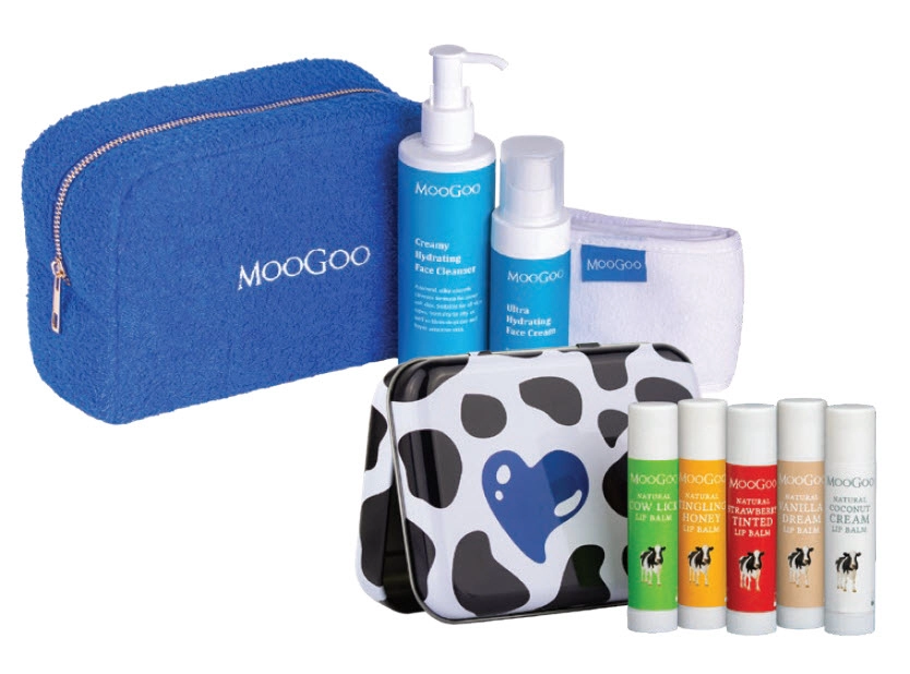 Moogoo Face Hydration Gift Set 3 Piece or Luscious Lippies Gift Set 5 Piece