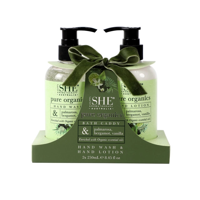 She Aromatherapy Pure Organics Bath Caddy 2 Piece