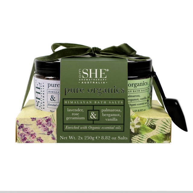 She Aromatherapy Pure Organics Himalayan Bath Salts Duo