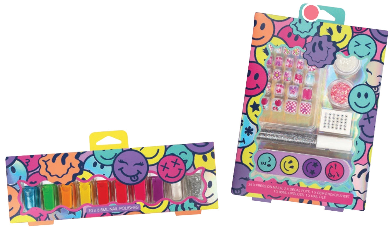 Smiley Nail Polish Set 10 piece or Lip & Nail Kit