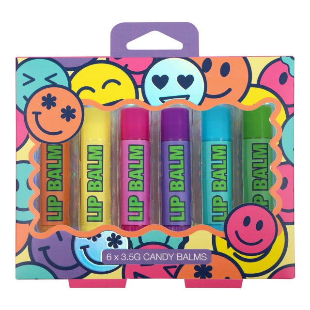 Smiley Scented Lipbalm Set 6 Piece