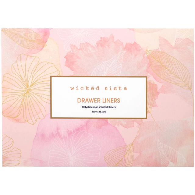 Wicked Sista Drawer Liners Lychee Rose 10 Sheets