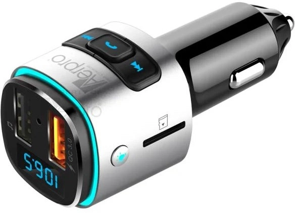 Aerpro In Car Bluetooth Hands Free FM Transmitter Kit with USB Fast Charge