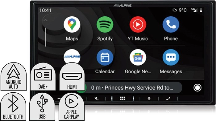 Alpine 7” AV Apple Carplay & Android Auto DAB+ Receiver