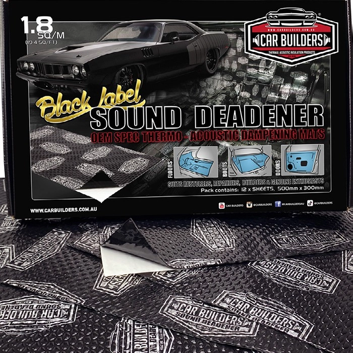 Car Builders Sound Deadener Black