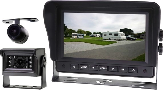 Gator 7” Dash Mount Reverse Monitor - Dual Cameras & Trailer Cable Kit