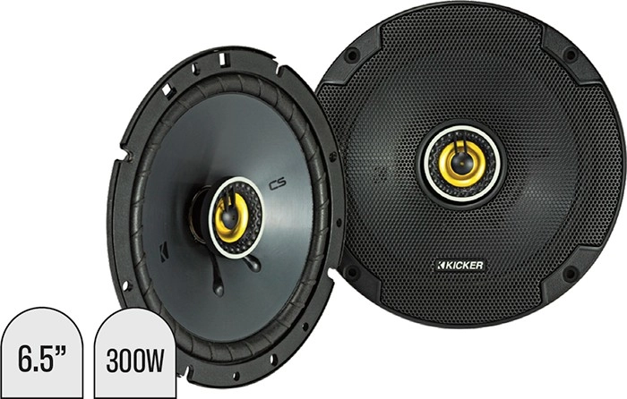 Kicker 6.5” CS Series 2 Way Coaxial Speakers