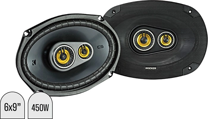 Kicker 6X9” CS Series 3 Way Coaxial Speakers