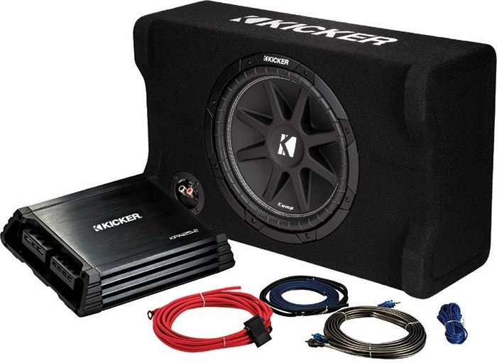 Kicker Kick Pack 12” Comp Downfiring Sub & Matching Amplifier