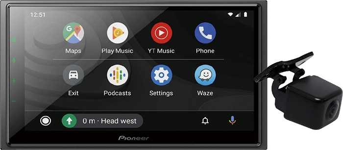 Pioneer 6.8” AV Head Unit w/ Apple Carplay & Android Auto & Alexa & Reverse Camera