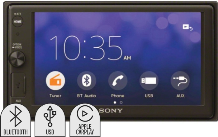 Sony 6.2” Receiver with Apple Carplay™