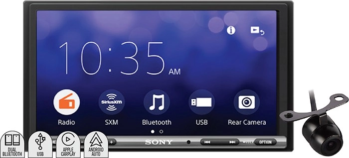 Sony 6.95” AV Carplay™ Android Auto Receiver & Reverse Camera