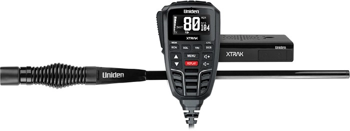 Uniden XTRAK80 Adventure Pack UHF CB Radio & Antenna