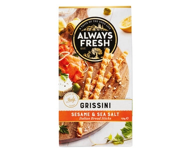 Always Fresh Grissini Sesame & Sea Salt 125g