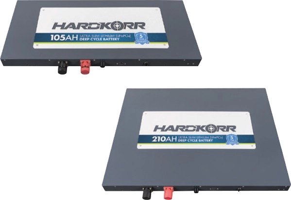 Hardkorr Lithium Slimline Deep Cycle Batteries with Bluetooth