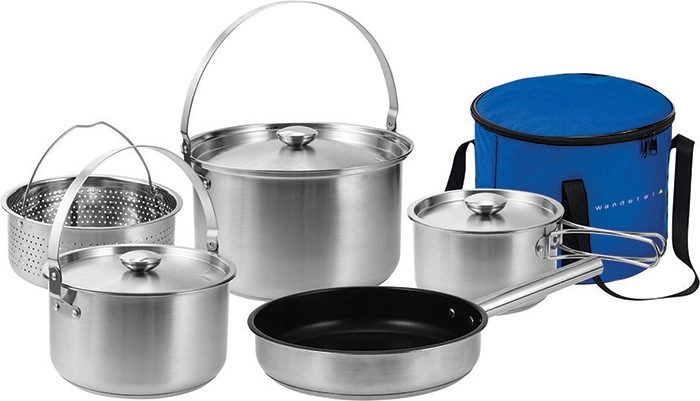 Wanderer 6 Piece Stainless Steel Pot Set