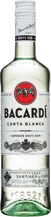 Bacardi Carta Blanca Rum 700mL