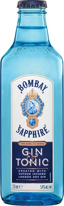 Bombay Sapphire Gin & Tonic 5.4% 4 Pack