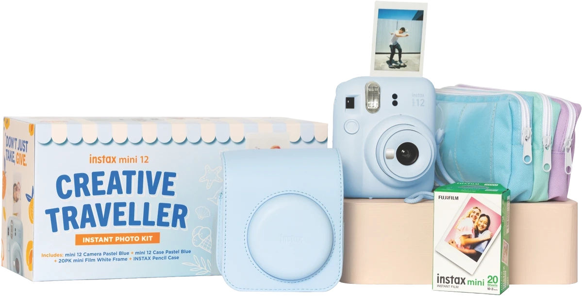 Instax Mini 12 Premium Bundle - Blue