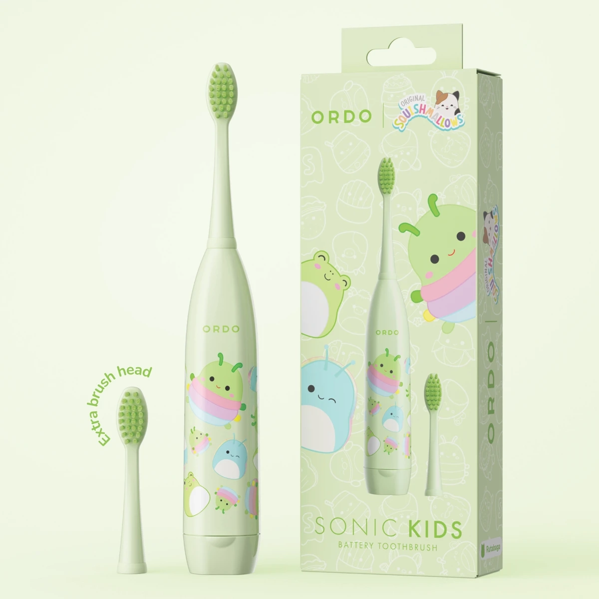 Ordo Sonic Kids Squishmallows Battery toothbrush Rutabaga