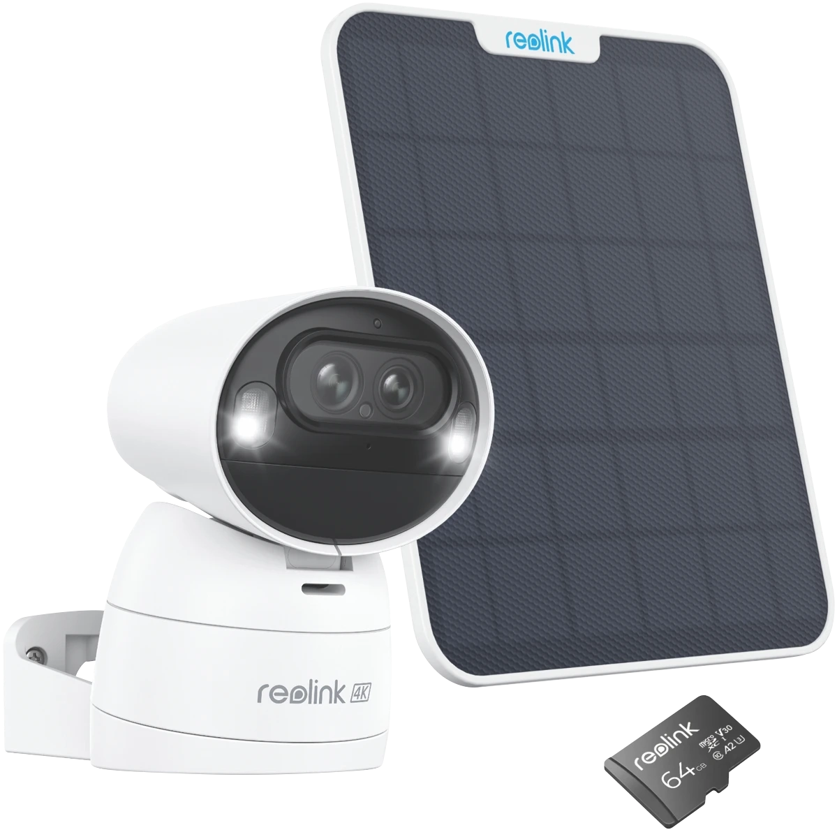 Reolink 4K Dual-Lens Wireless Security Camera + Solar Panel