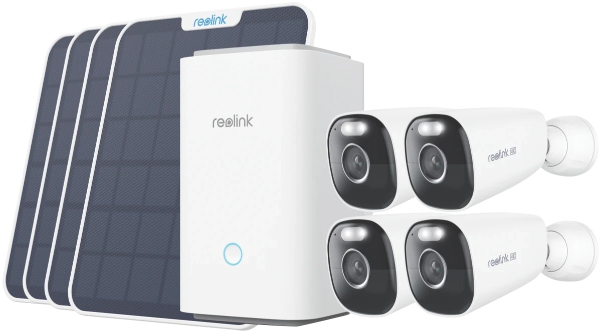 Reolink 4K Wireless Security 4 Camera System with Solar