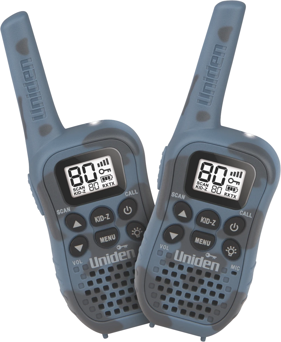 Uniden 80 Channel UHF CB Handheld Radio Twin Pack - Cameo Blue