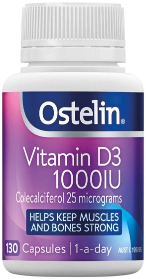 Ostelin Vitamin D3 1000IU 130 Capsules