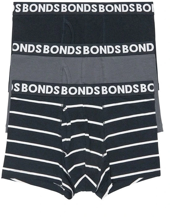 Bonds 3pk Everyday Stripe Trunks