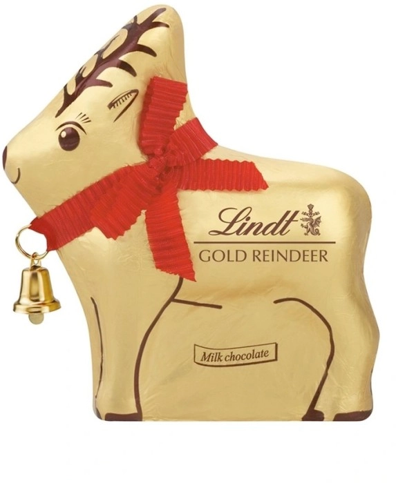 Lindt Lindor Gold Reindeer 100g