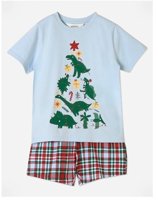 Milkshake Dino Christmas PJ Set