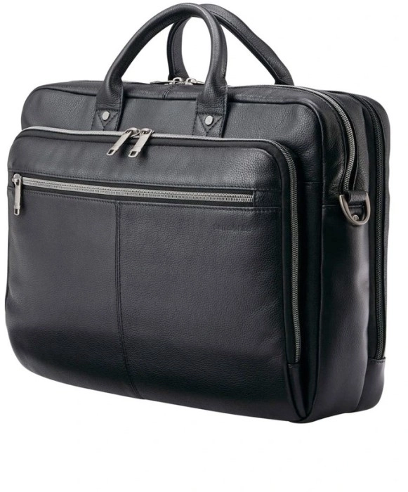 Samsonite Classic Leather Toploader in Black