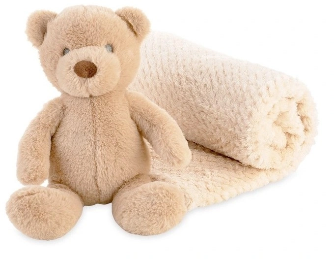 The Little Linen Company Nectar Bear Plush Toy and Blanket Set