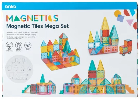 100 Piece Magnetic Castle Tiles Mega Set